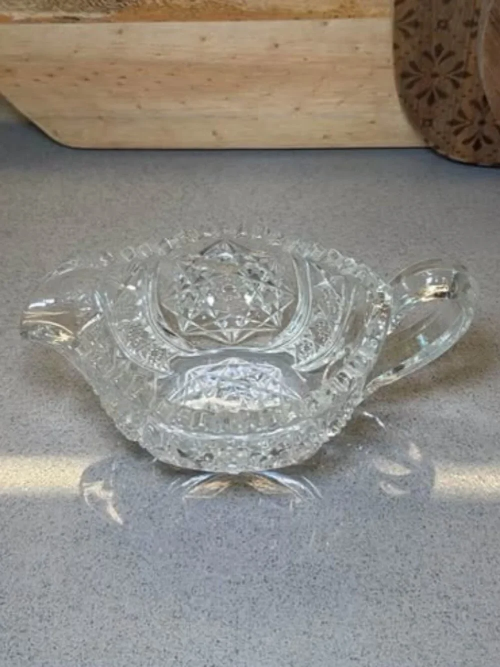 Vintage Pressed Glass Creamer